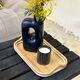 Large rattan and cane tray