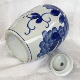 Asian-style porcelain jar with lid