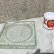 Glass brick lumax nevada empty pocket ashtray vintage 60s