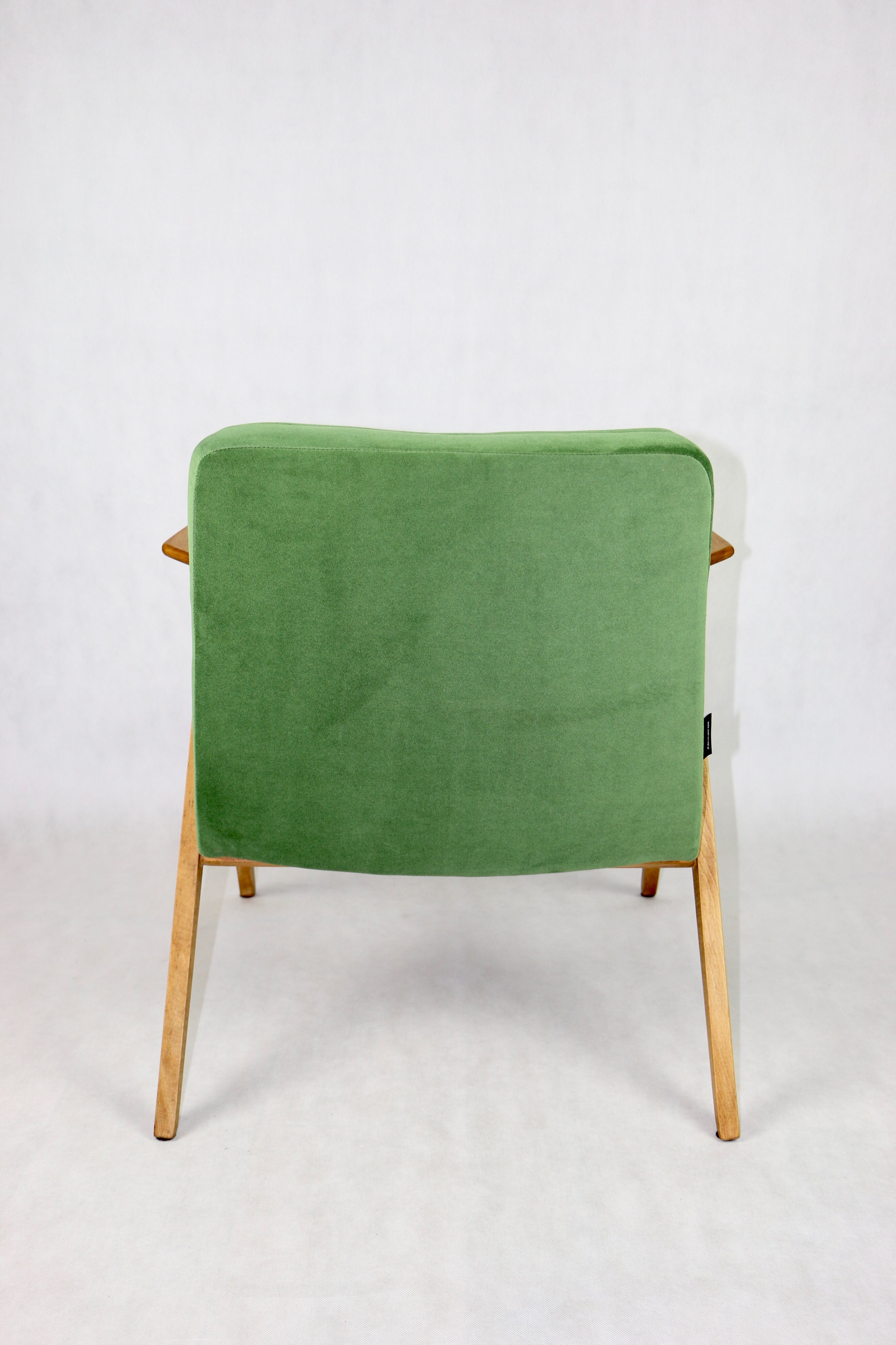 Green Bunny Armchair by Józef Chierowski, 1970s