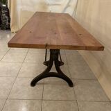 Large industrial style dining table