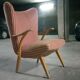 1 armchair Bergere chair wing Scandinavian Danish 50s 60s