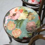 Vintage Velvet No. 18 Dining Chairs by Michael Thonet, Set of 4