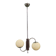 Czech Art Deco Chrome and Glass Chandelier, 1930s