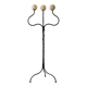 Candelabre de sol en fer forgé sculptural, forgé à la main, années 1990–2000