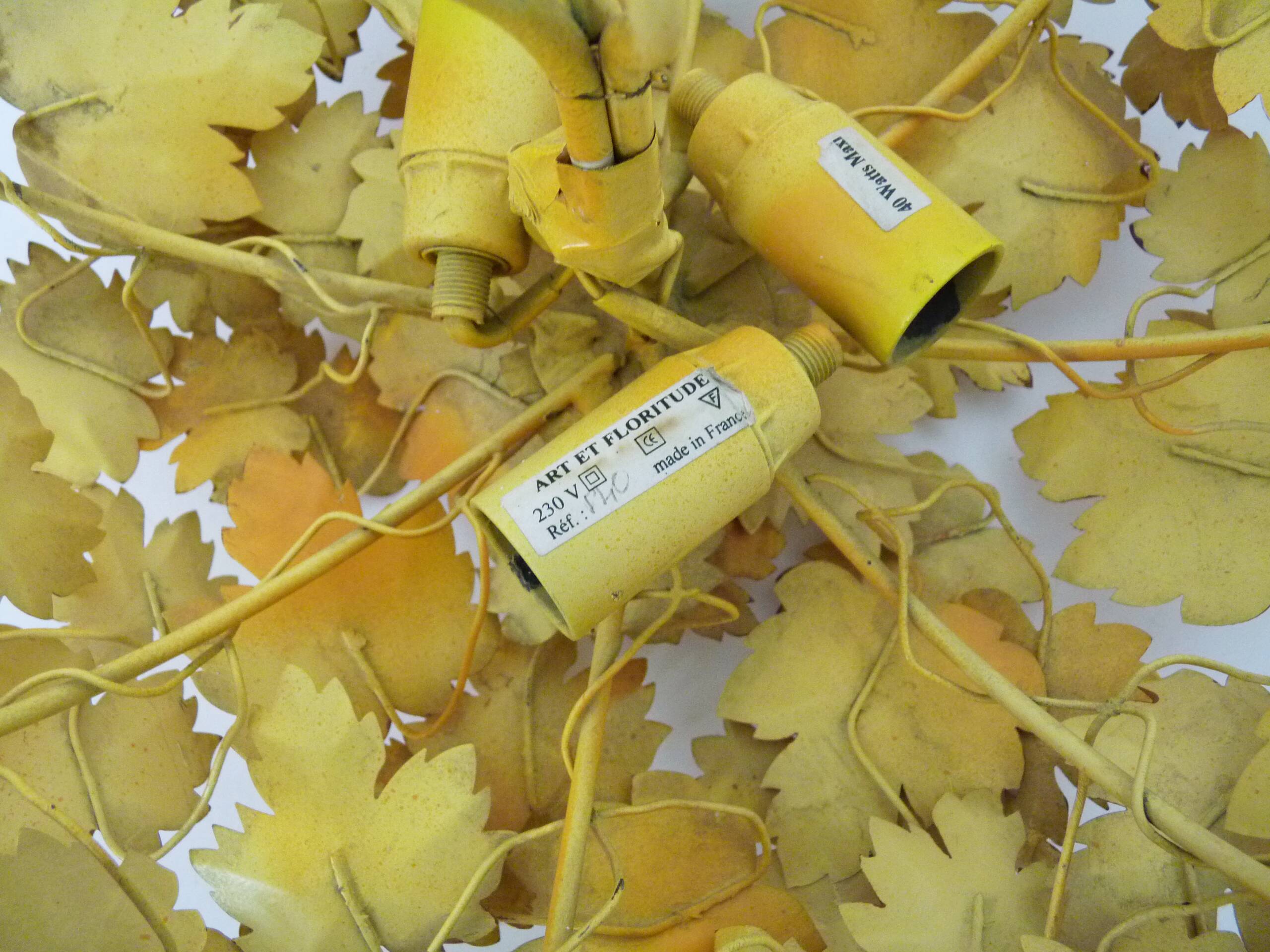 Vintage maison art et floritude ceiling light. autumn leaf