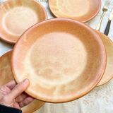 5 Assiettes Vintage en Grès Vallauris