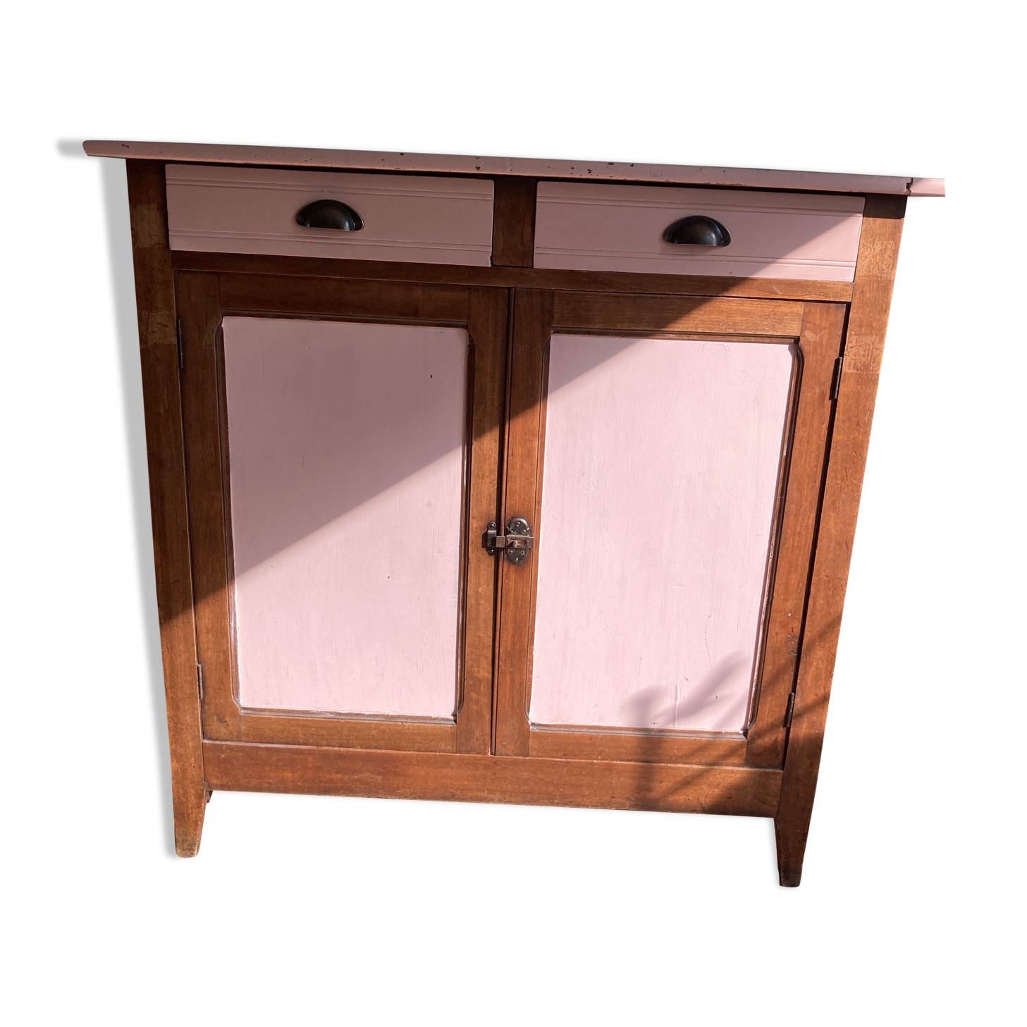 Old Parisian buffet 2 drawers 2 doors