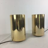 Pair of table lamps in brass model corfu by Roger Nathan