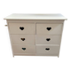 Wooden chest of drawers - White