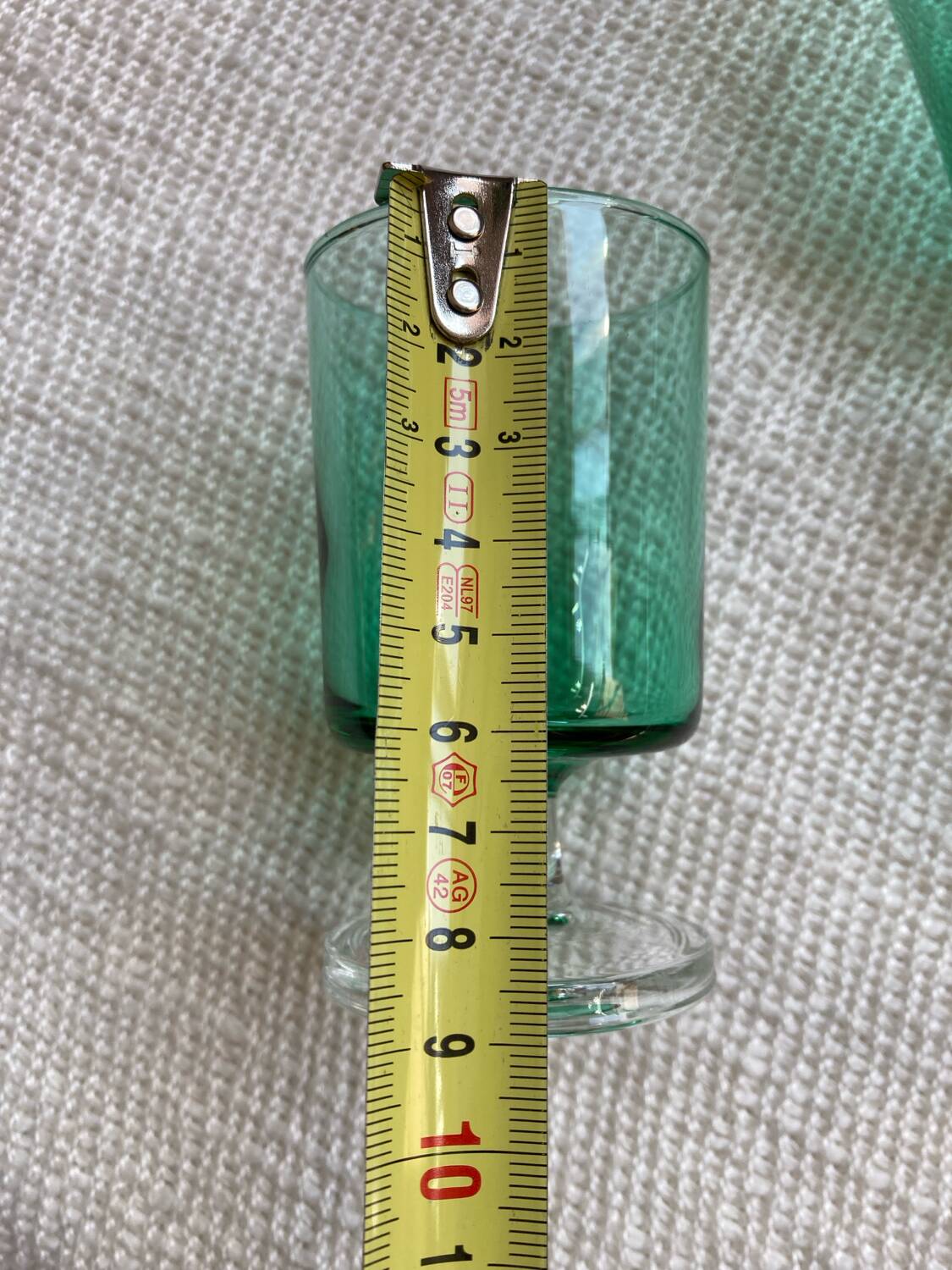 Vintage luminarc green stemware