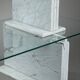 Carrara marble and glass library - 1970