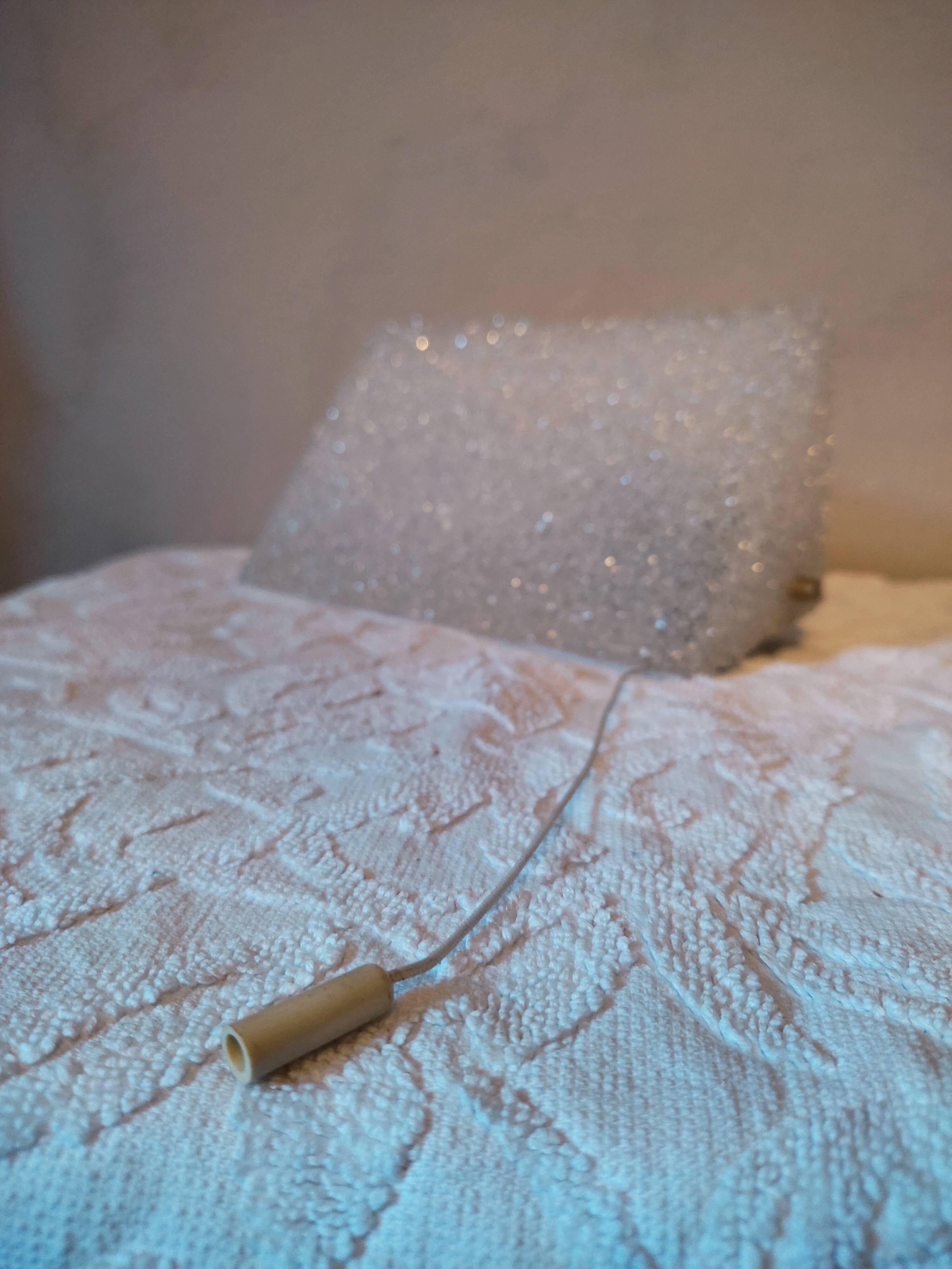 Modernist wall lamp perspex