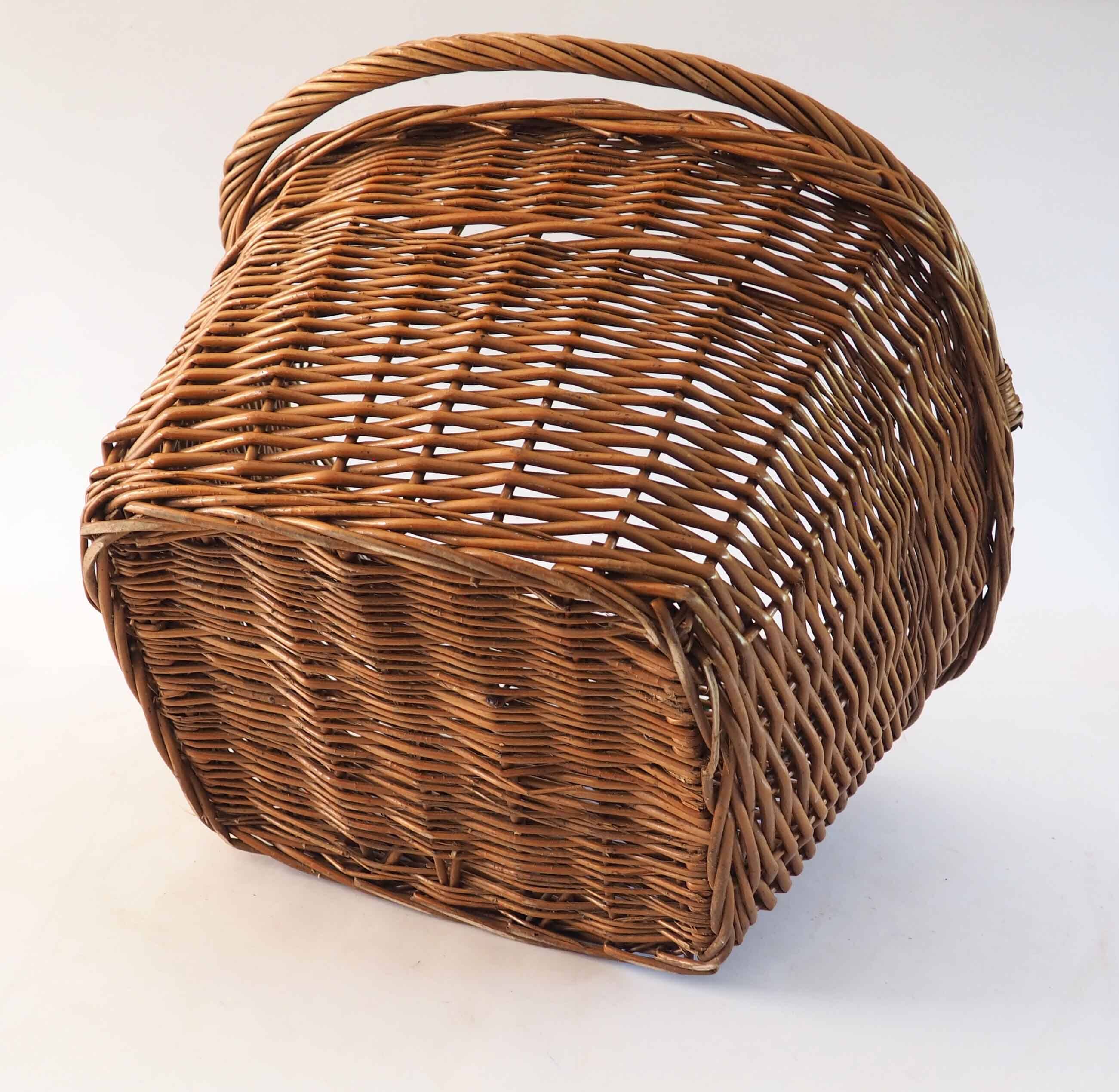 Large rattan bicycle basket