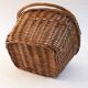 Large rattan bicycle basket