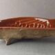 Old glazed terracotta mold, fish shape, Alsace