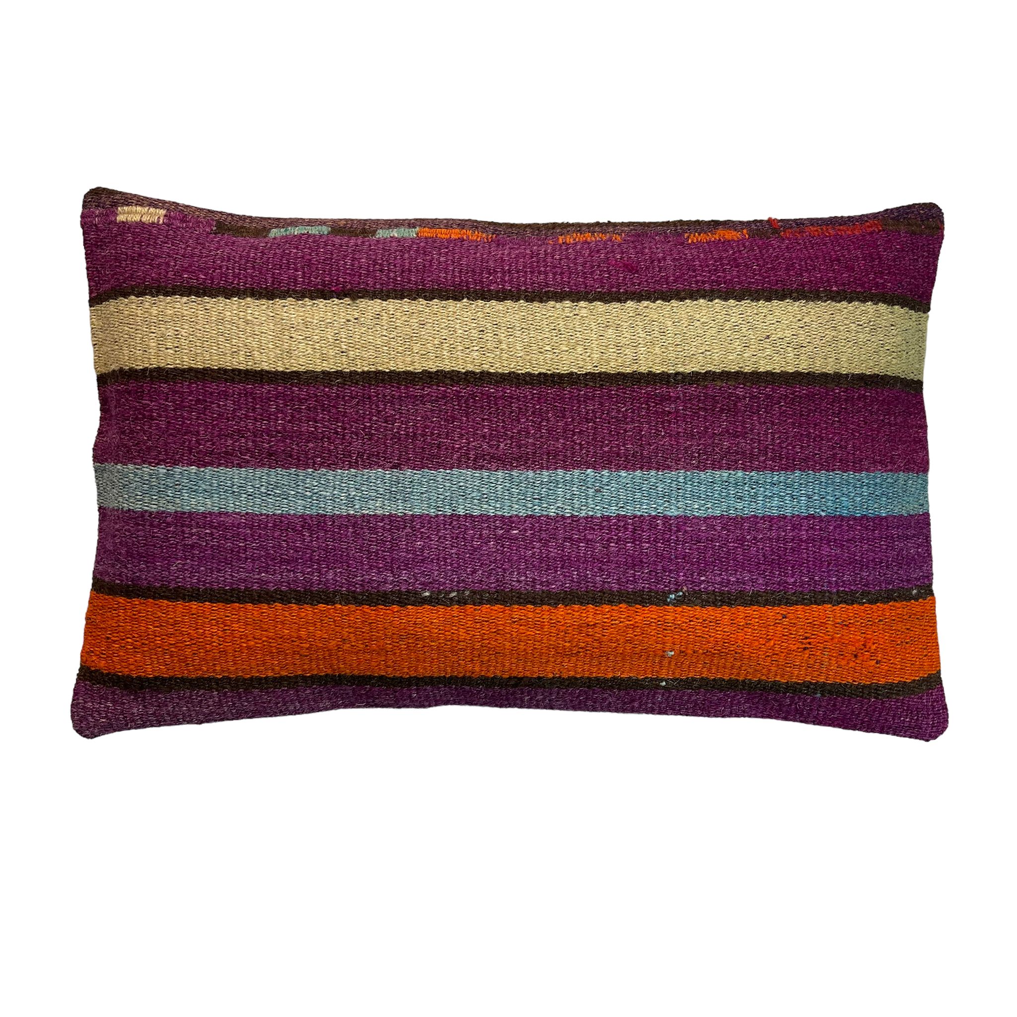 Housse de coussin vintage turque faite à la main, 30 x 50 cm