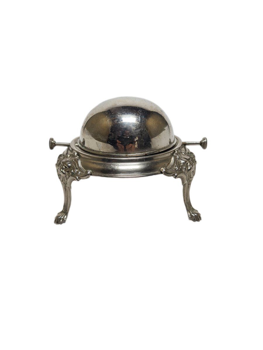 Art Deco brass caviar bowl, Sweden, 1950s