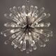 Venetian chandelier "Sputnik" adorned with Murano glass drops, around 1990.