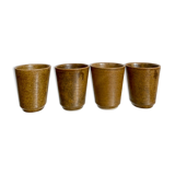 Set of 4 sandstone cups