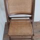 Set of 5 foldable cannate chairs (50s-60s)