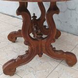 Napoleon III walnut gueridon table