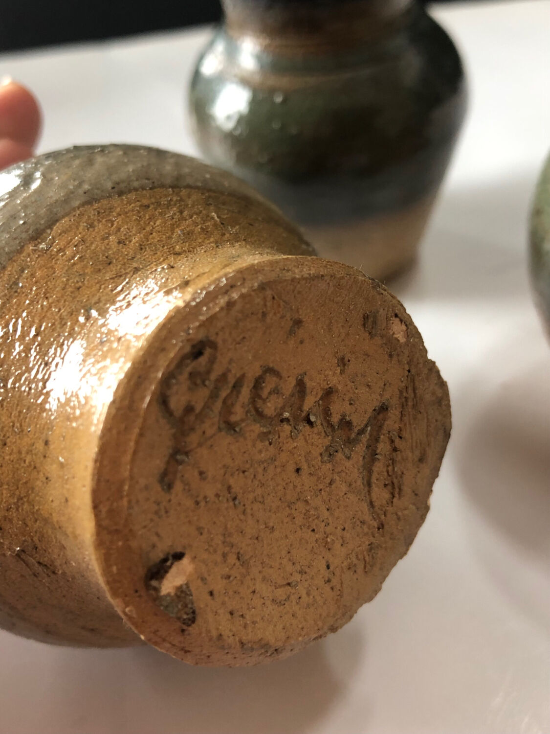 Lot de 3 pots en grès de Jules Guérin