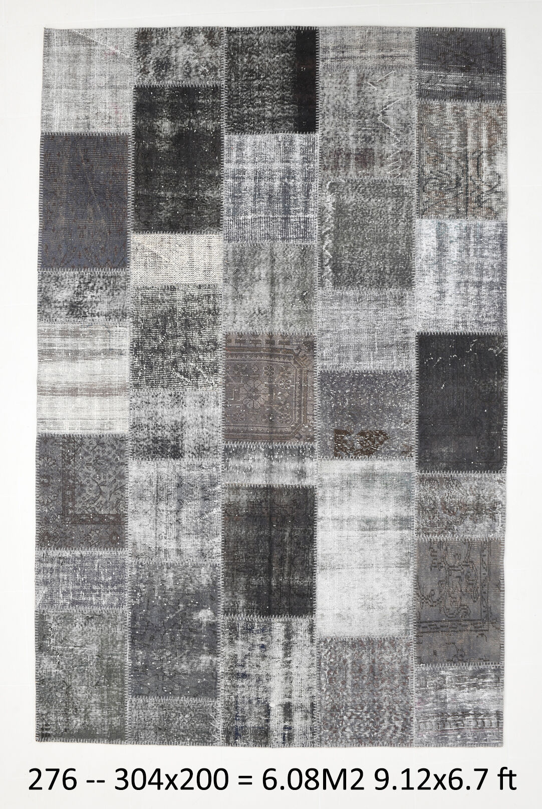 Turkish patchwork vintage rug