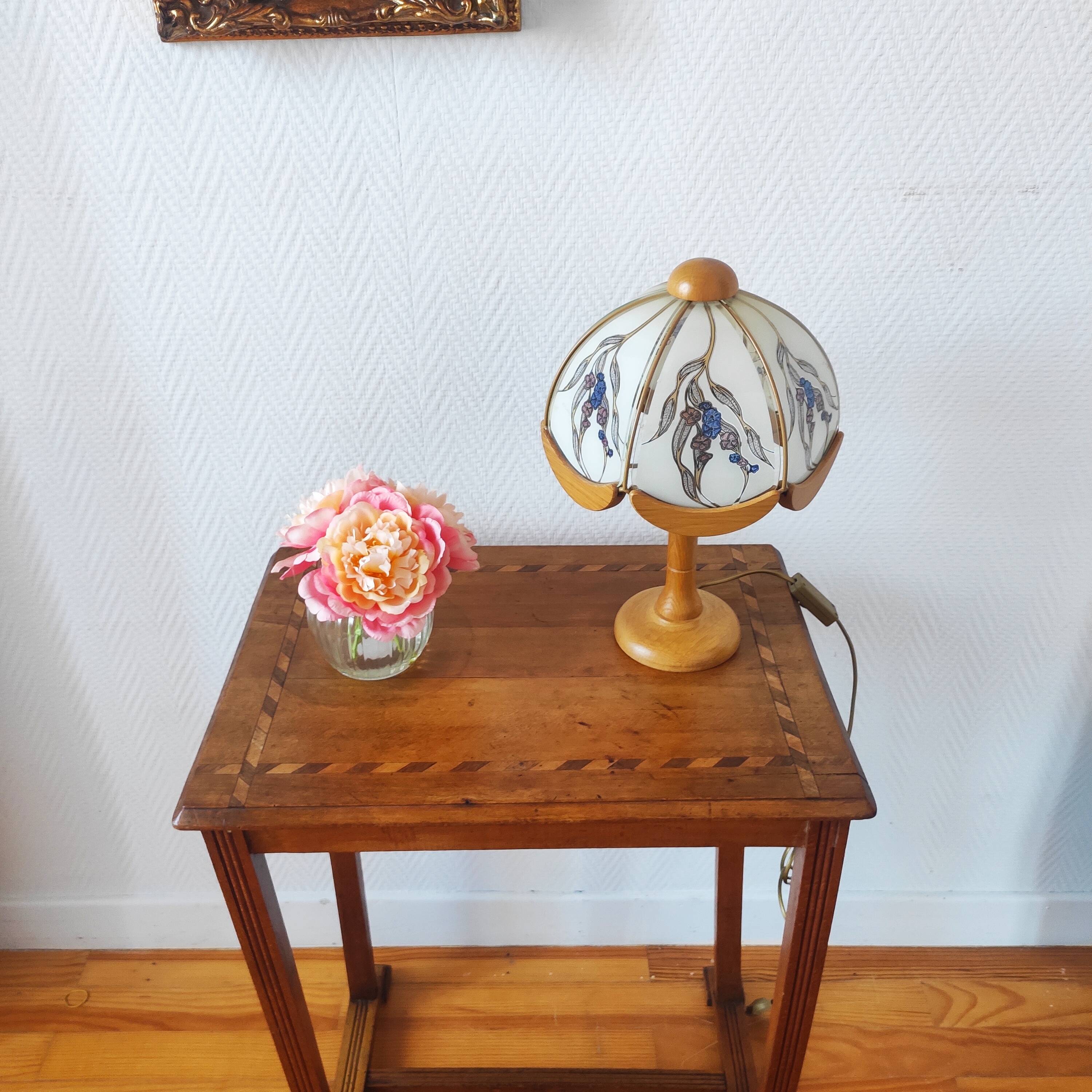Antique Art Deco wooden console table