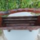 Porte revues brutaliste en pin 1970