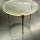 Coffeetable in bronce and crystalglass by Lothar Klute