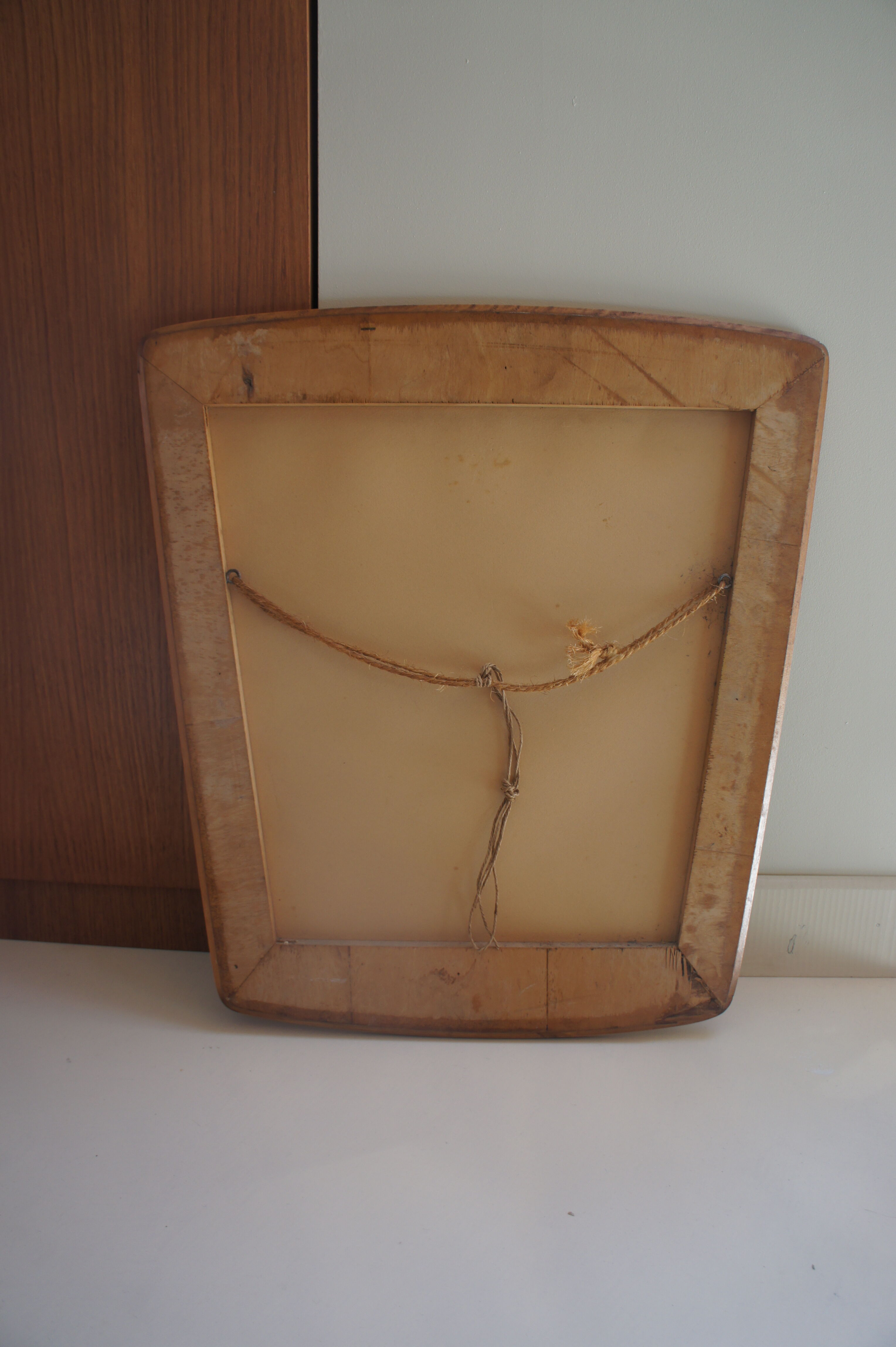 Scandinavian teak mirror