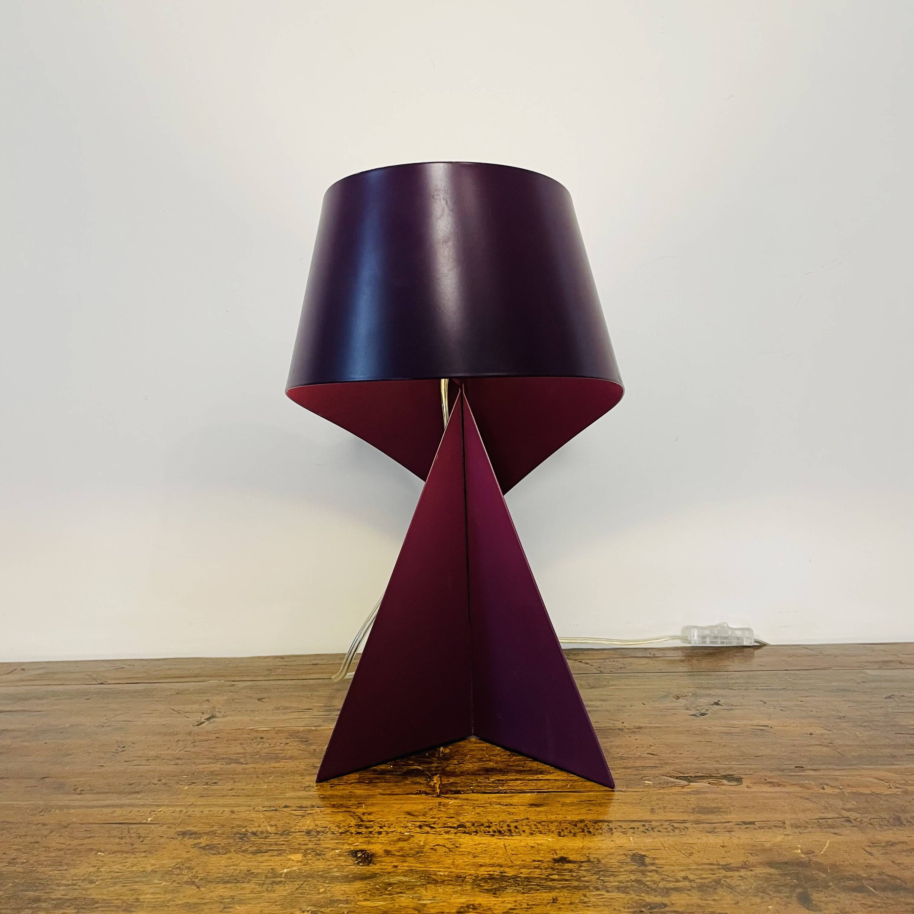 Ribbon Habitat Table Lamp – Claire Norcross Design – Purple Metal