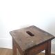 Ancien tabouret d'atelier en bois - 1940