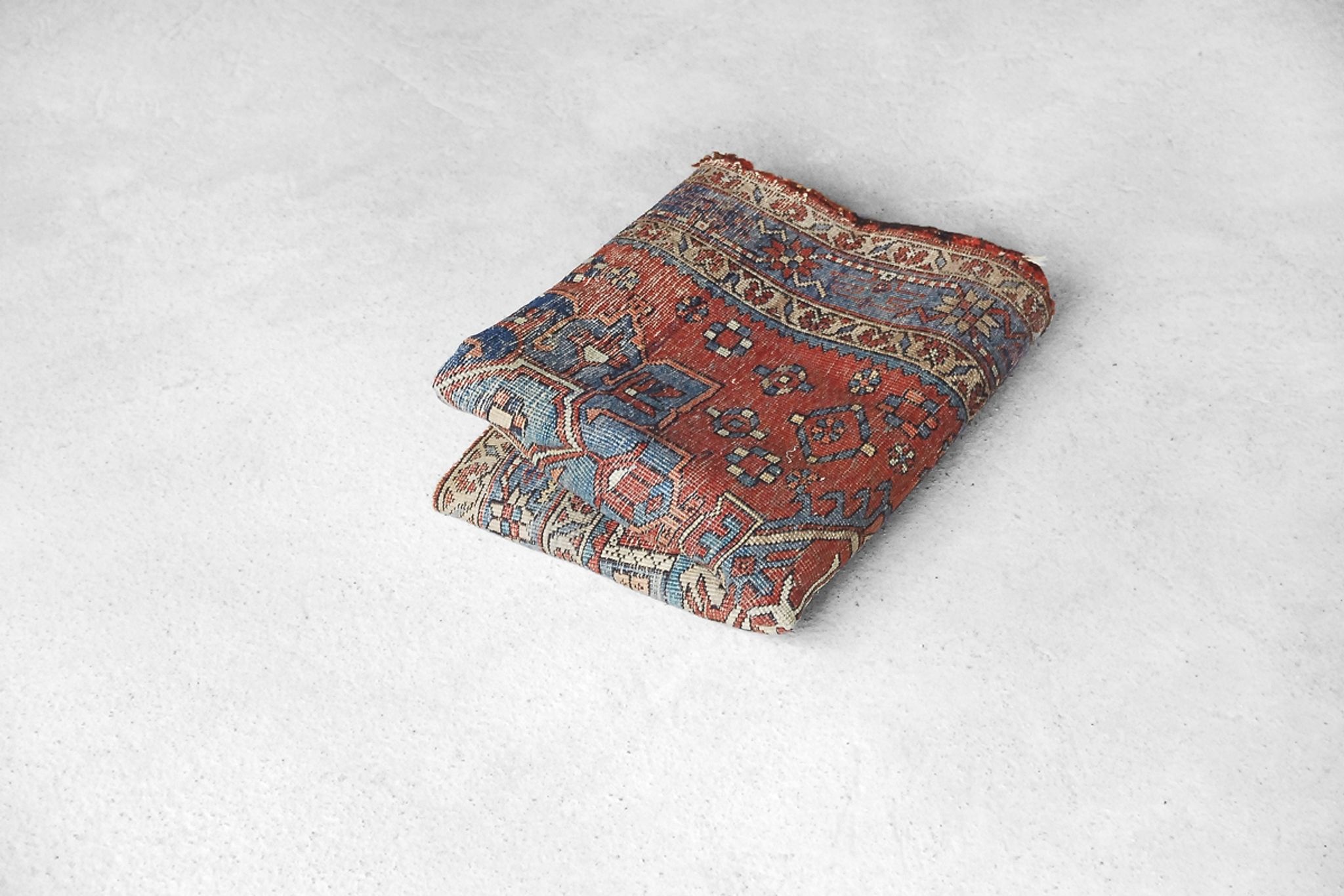 Antique Hand-woven Persian Heriz Carpet, 1920 s - 140x97cm