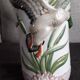 Large, very original vintage vase in slip