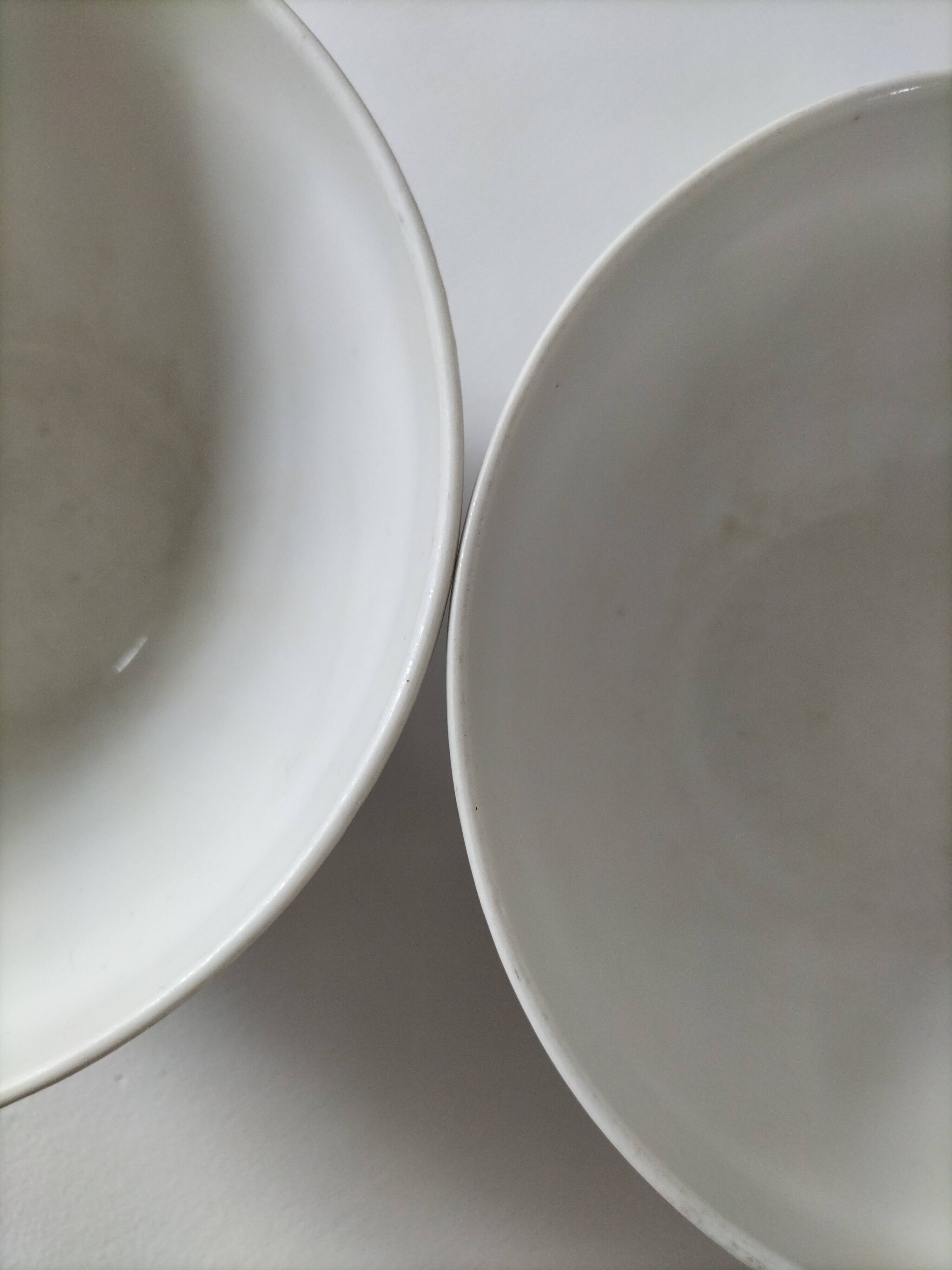 vintage faceted farmhouse duo of bowls