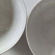 vintage faceted farmhouse duo of bowls