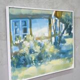 Bengt Fredriksson (1932-2000), Swedish Modern Landscape, Oil on Canvas, 1980s, Framed