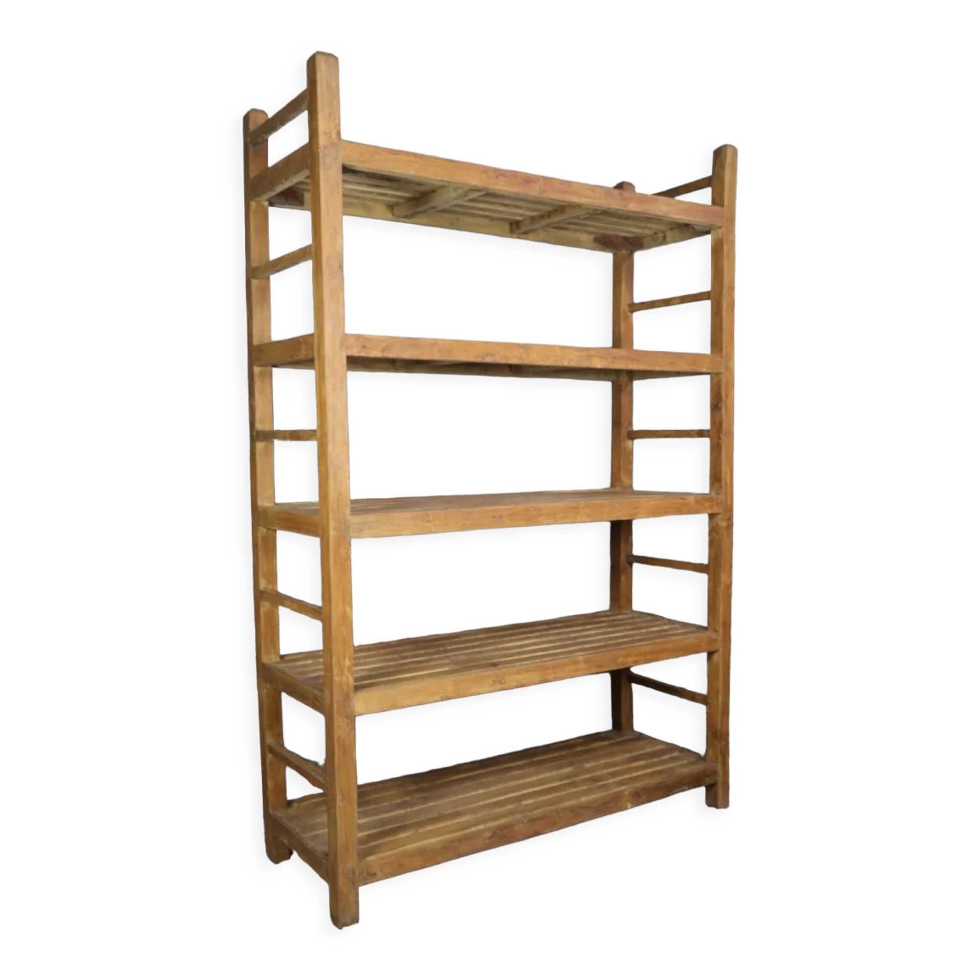 Shelf scale 5 shelves in natural wood