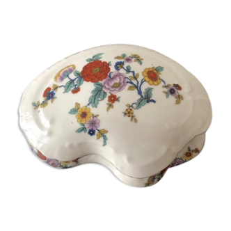 Porcelain candy box with floral motifs, late 19th century