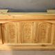 Oak and walnut bar