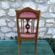 Art-nouveau marquetry chair 1900