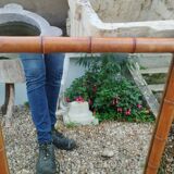 Miroir ancien en bambou vintage