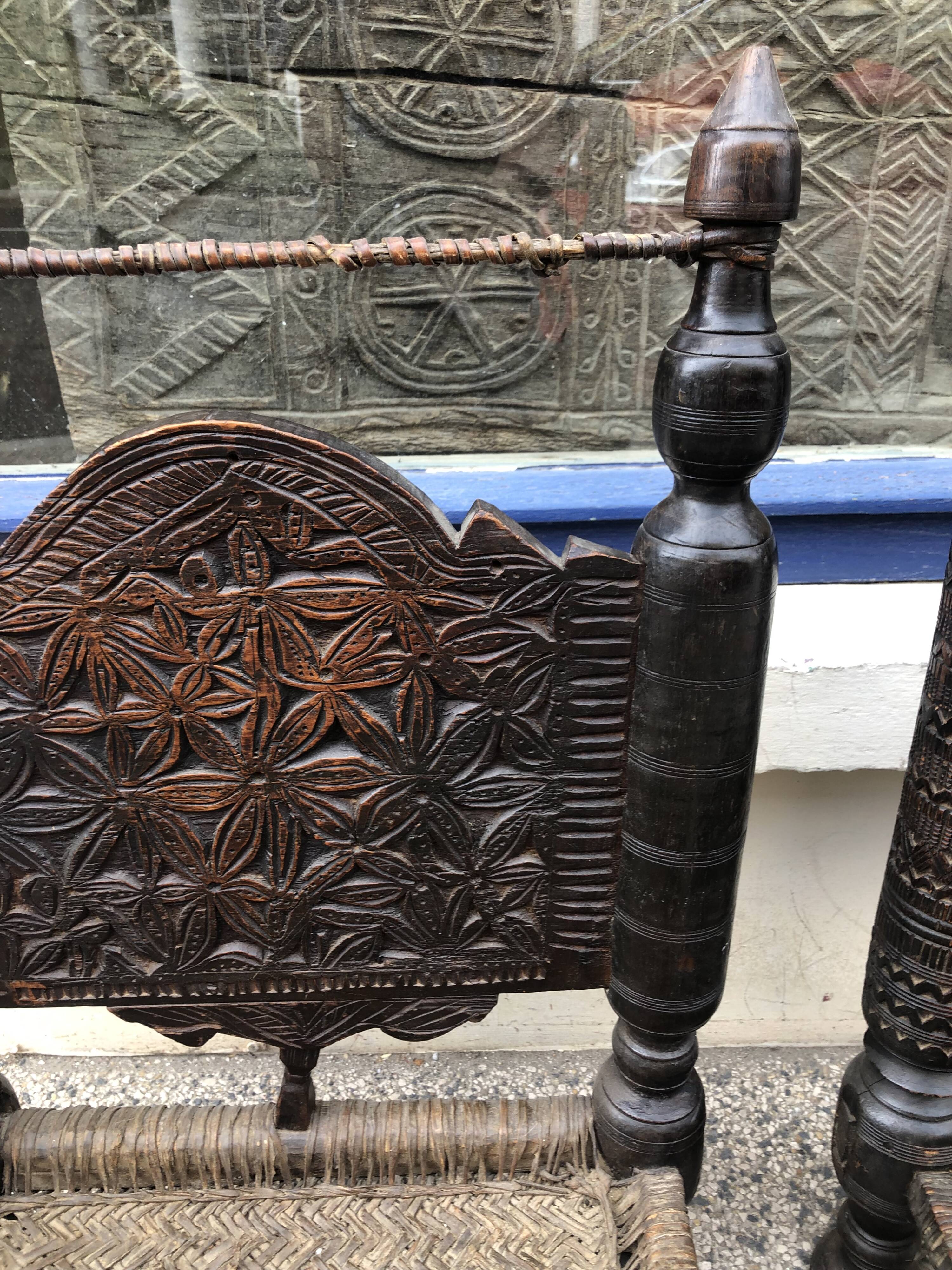 Pau e of Afghan chairs