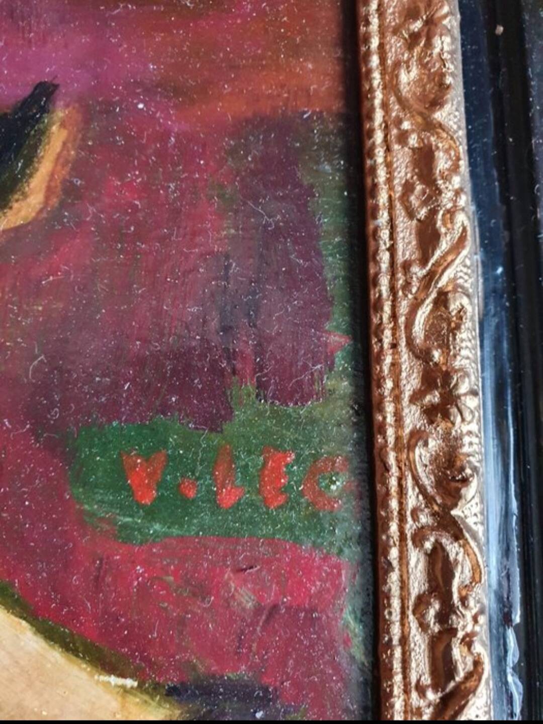 Oil Painting of a Nude Woman, Mid-20th Century