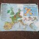 Old big map Hatier: The European community. 154 x 115 cm.