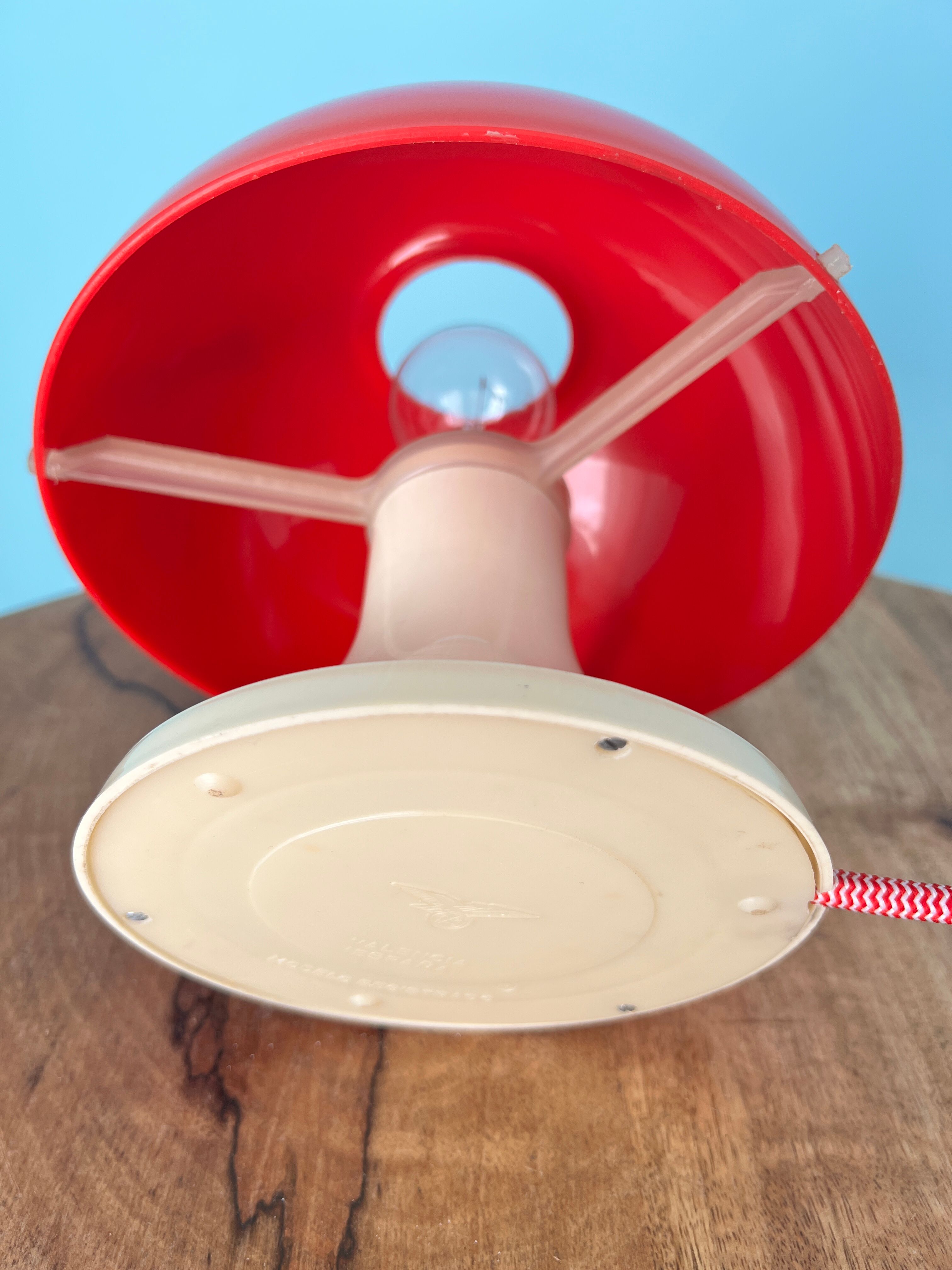 Red mushroom lamp 1970