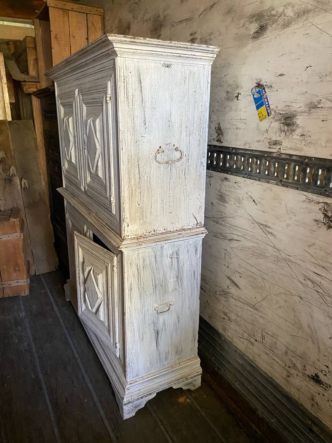 Buffet with 4 doors in Louis XIII style