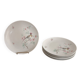 Lot of 6 Flat Plates Seltmann Weiden Bavaria Porcelain Pheasant Birds